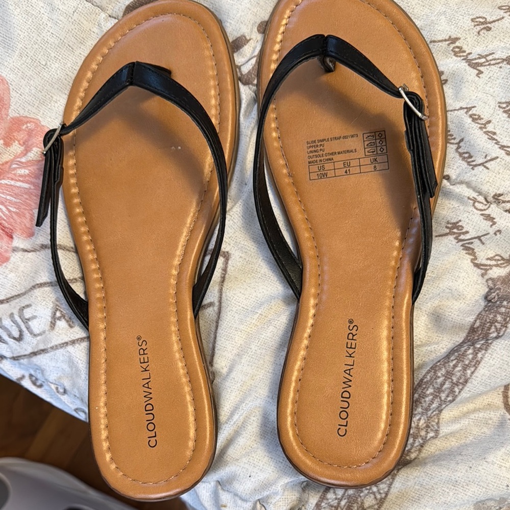 Cloudwalkers Women's Black Sandals